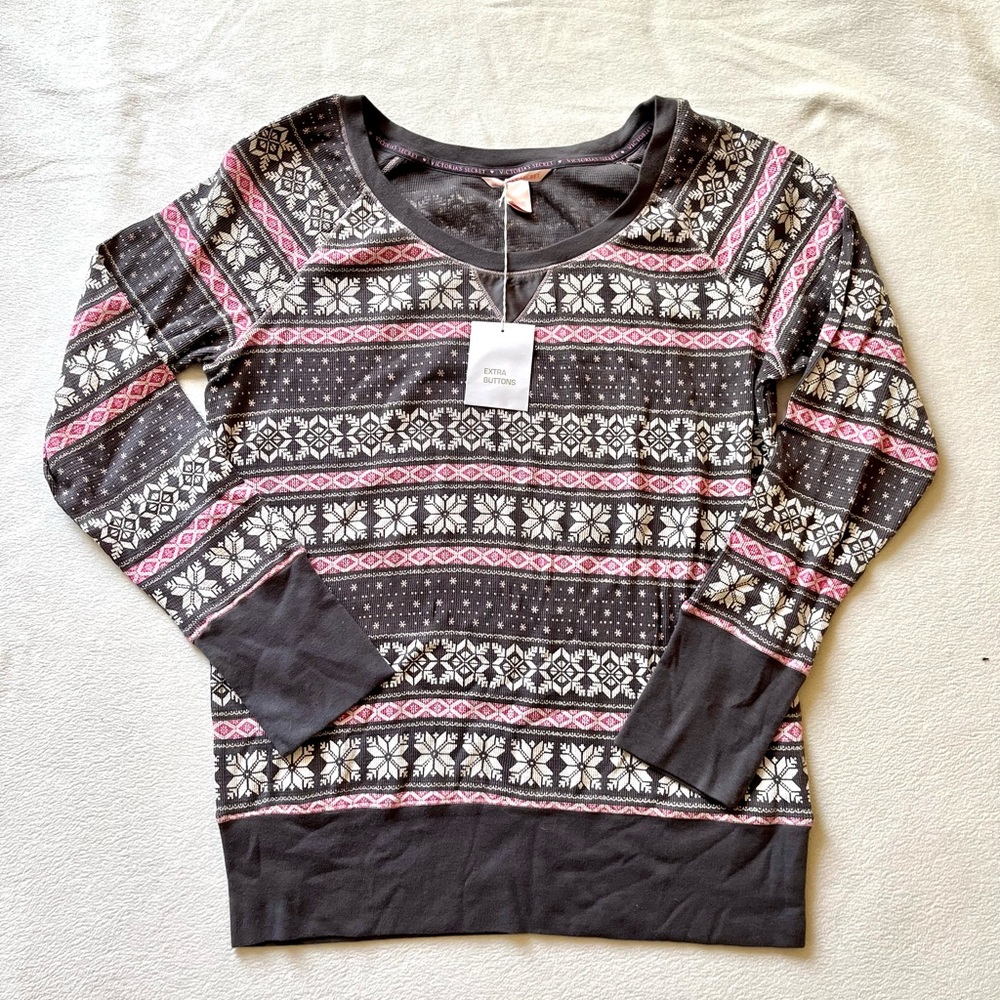 Victoria’s Secret Pajama Top Winter Top NWT
